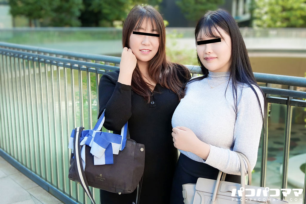 仲良し巨乳熟女2人組とハーレム中出し