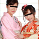 艶やかな着物姿で4P乱交 〜平成の女と昭和の女〜 : 【パコパコママ】